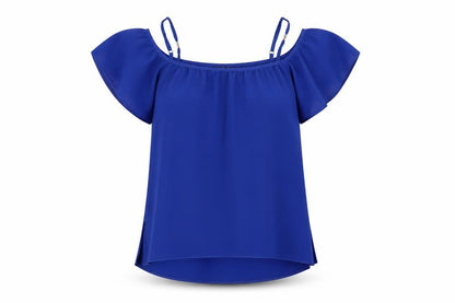 Womens UK Size 8 Dorothy Perkins Blue Basic Blouse