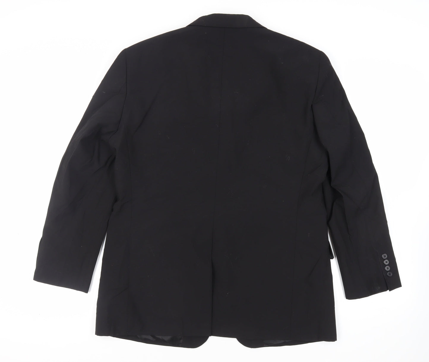 Mens UK Size 42 Charlton Gray Regular Black Suit Jacket