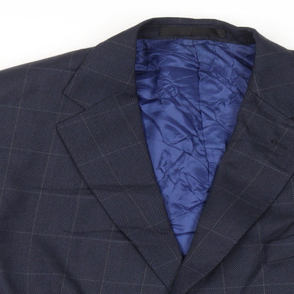Mens UK Size 44 Marks and Spencer Regular Blue Suit Jacket