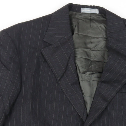 Mens UK Size 38 Geoffrey Beene Regular Grey Suit Jacket
