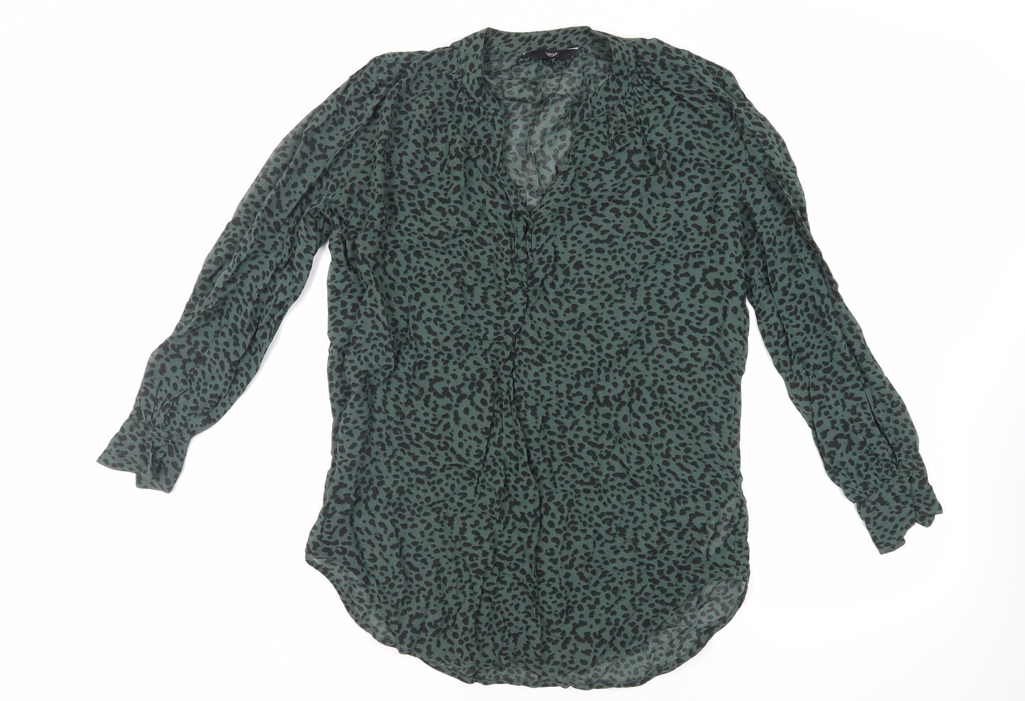 Womens UK Size 8 NEXT Green Basic Blouse