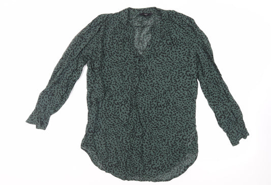 Womens UK Size 8 NEXT Green Basic Blouse