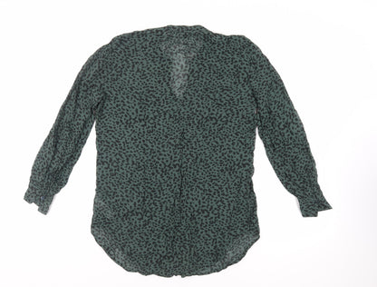 Womens UK Size 8 NEXT Green Basic Blouse