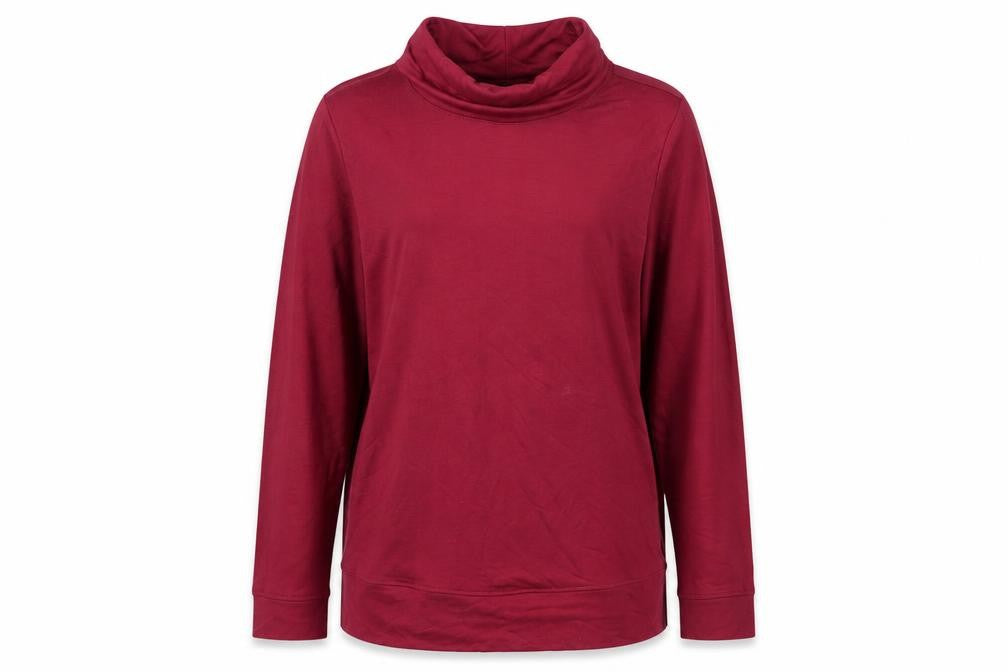 Womens UK Size 12 Cotton Traders Red Basic Blouse