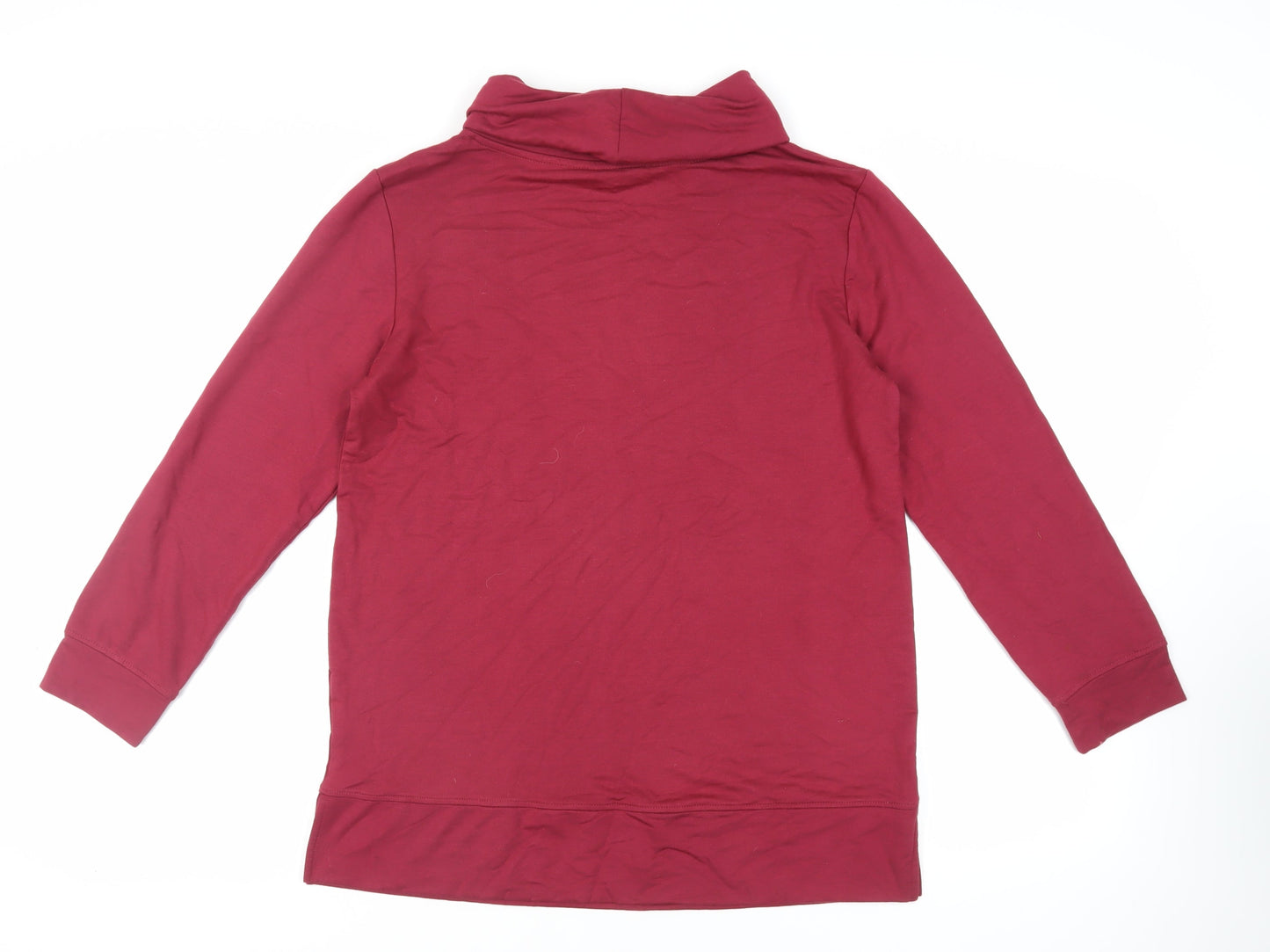 Womens UK Size 12 Cotton Traders Red Basic Blouse
