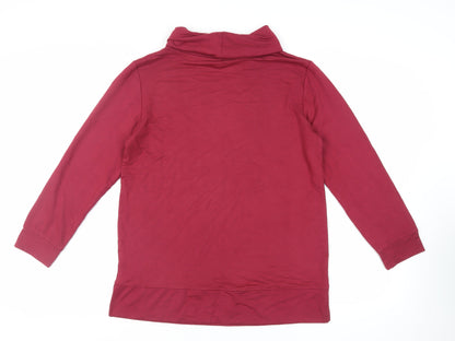 Womens UK Size 12 Cotton Traders Red Basic Blouse