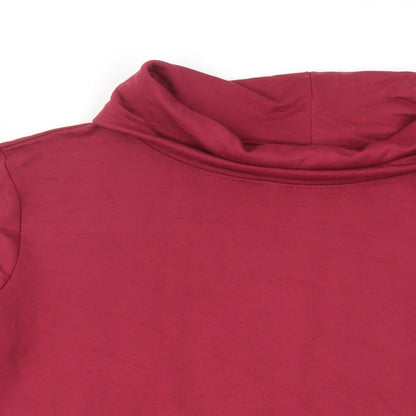 Womens UK Size 12 Cotton Traders Red Basic Blouse