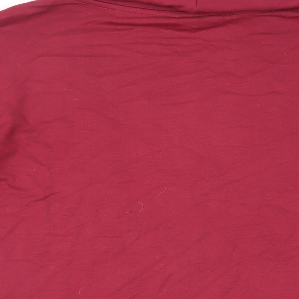 Womens UK Size 12 Cotton Traders Red Basic Blouse
