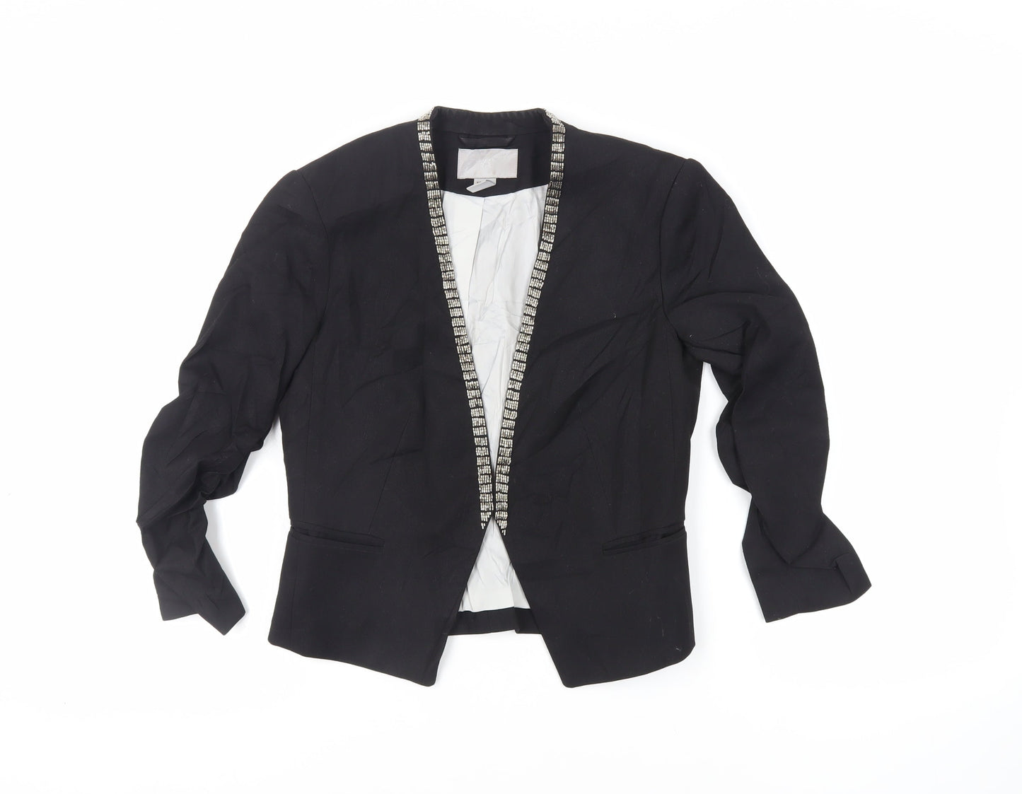 Womens UK Size 8 H&M Black Jacket
