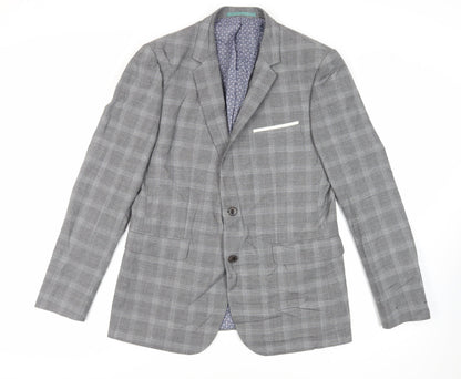 Mens UK Size 42 Burton Regular Grey Suit Jacket