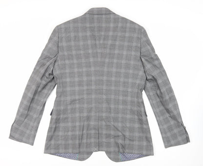 Mens UK Size 42 Burton Regular Grey Suit Jacket