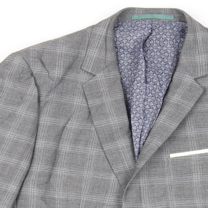 Mens UK Size 42 Burton Regular Grey Suit Jacket