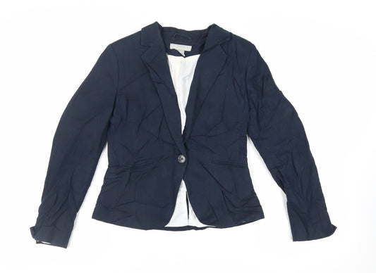 Womens UK Size 8 H&M Blue Jacket
