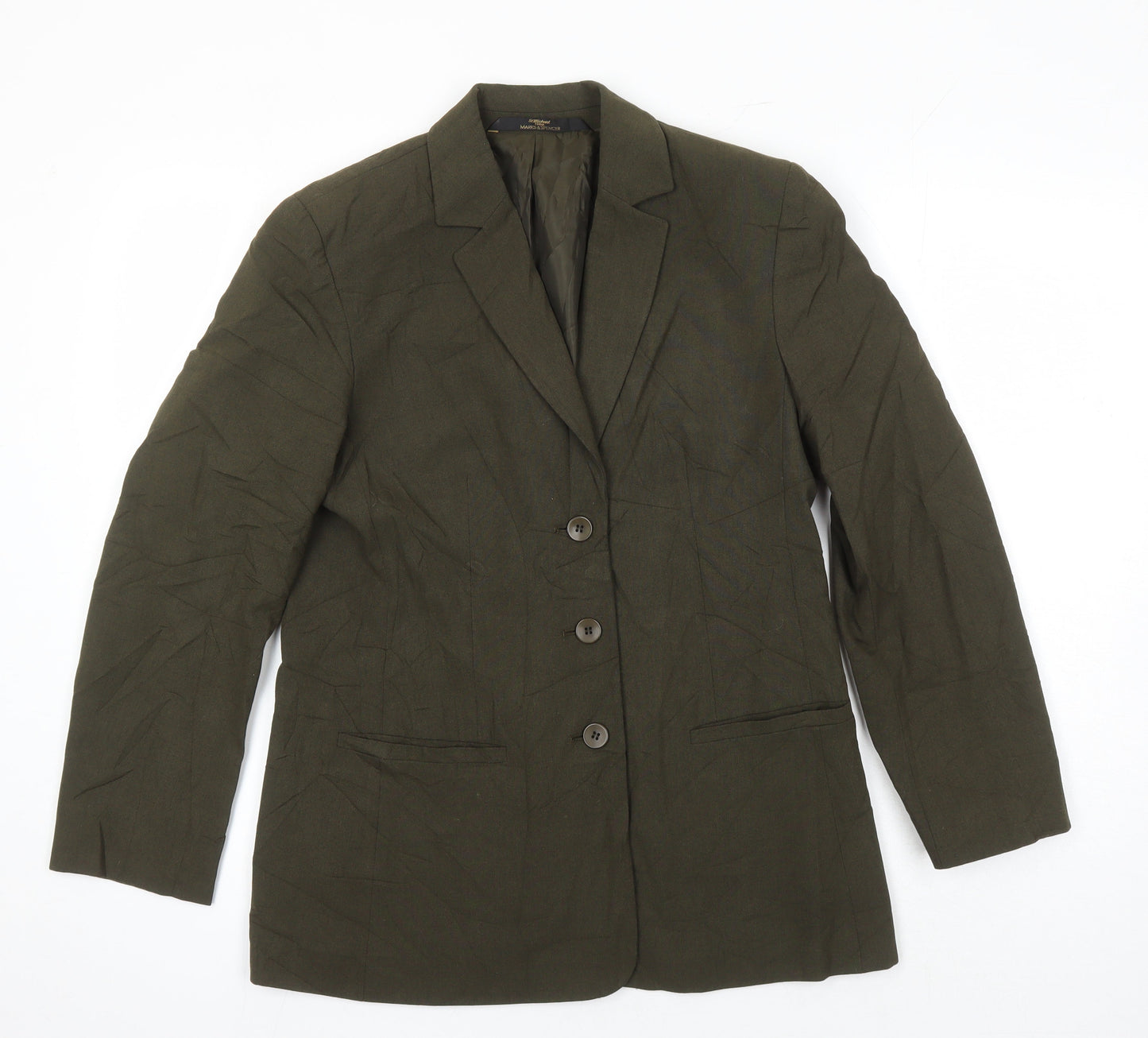 Womens UK Size 10 St Michael Green Jacket