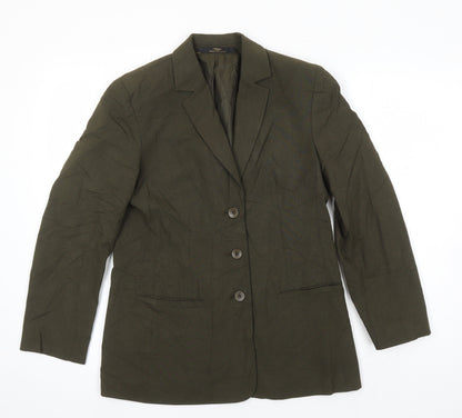 Womens UK Size 10 St Michael Green Jacket