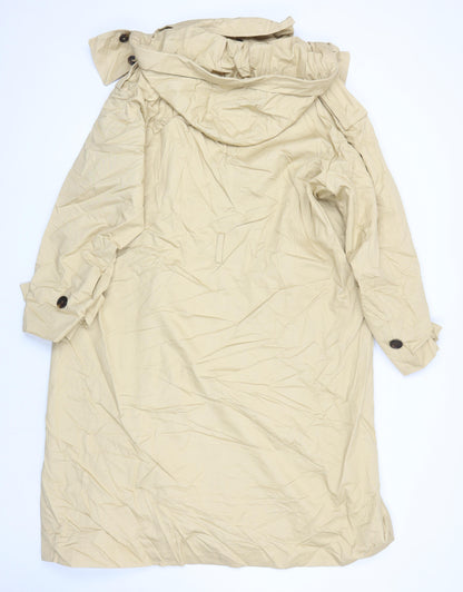 Womens UK Size 14 M&S Beige Overcoat