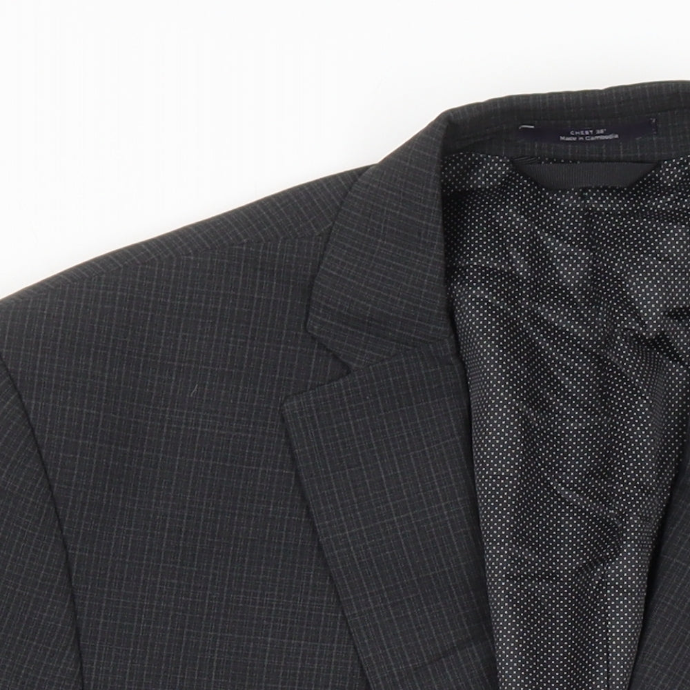 Mens UK Size 38 M&S Regular Grey Suit Jacket