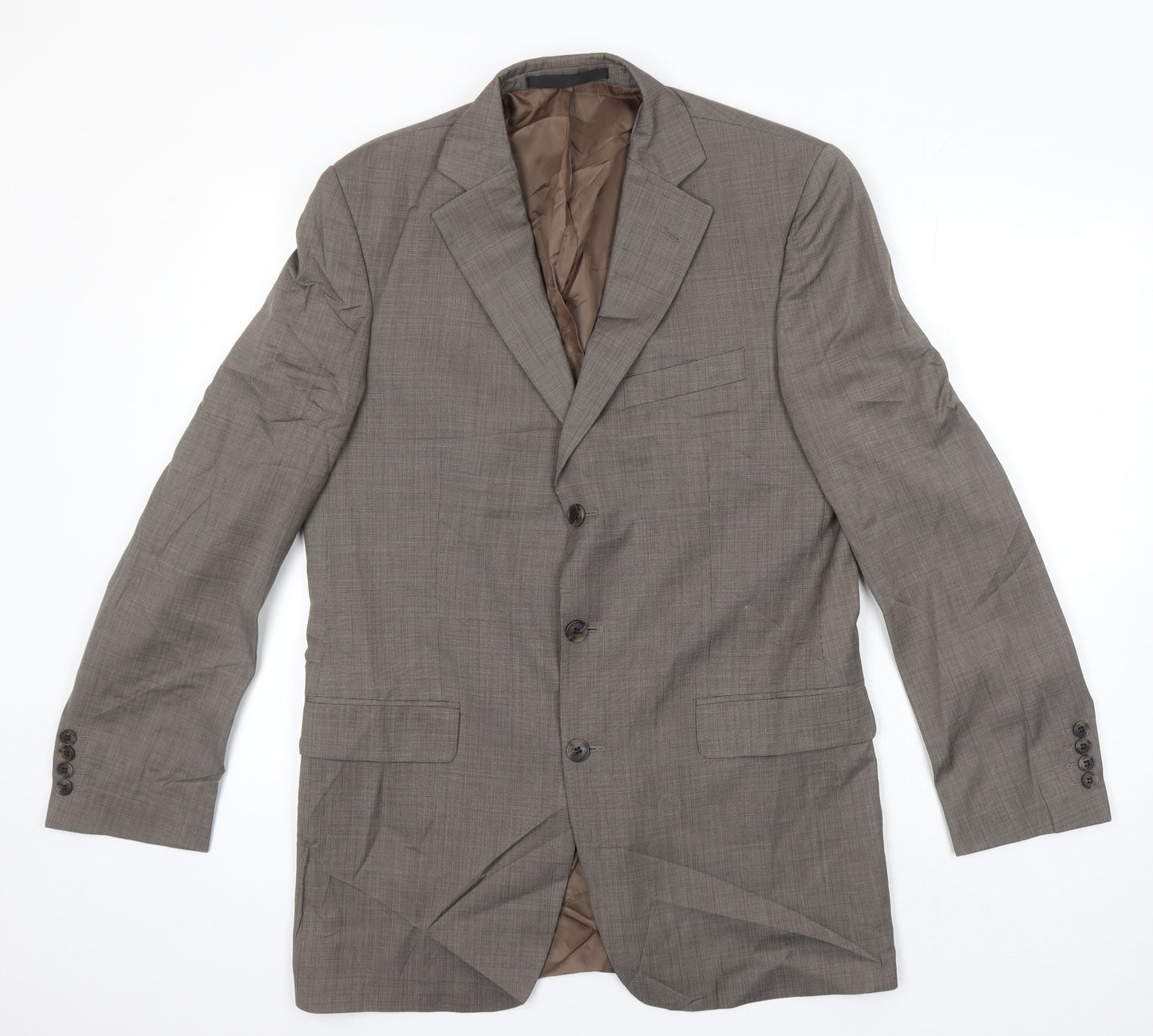 Mens UK Size 40 Marks and Spencer Regular Brown Suit Jacket