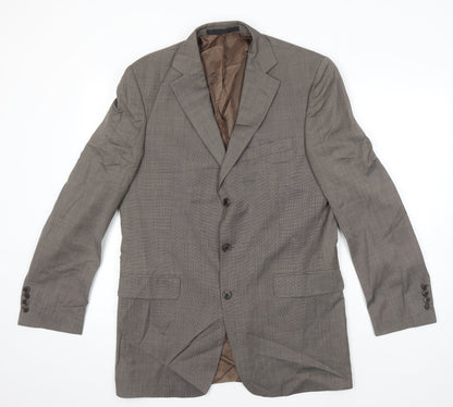 Mens UK Size 40 Marks and Spencer Regular Brown Suit Jacket