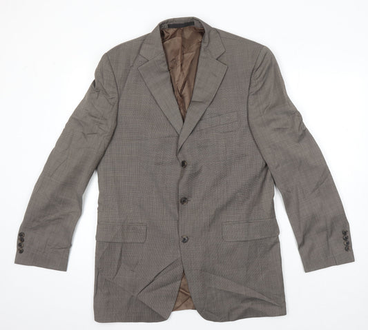 Mens UK Size 40 Marks and Spencer Regular Brown Suit Jacket