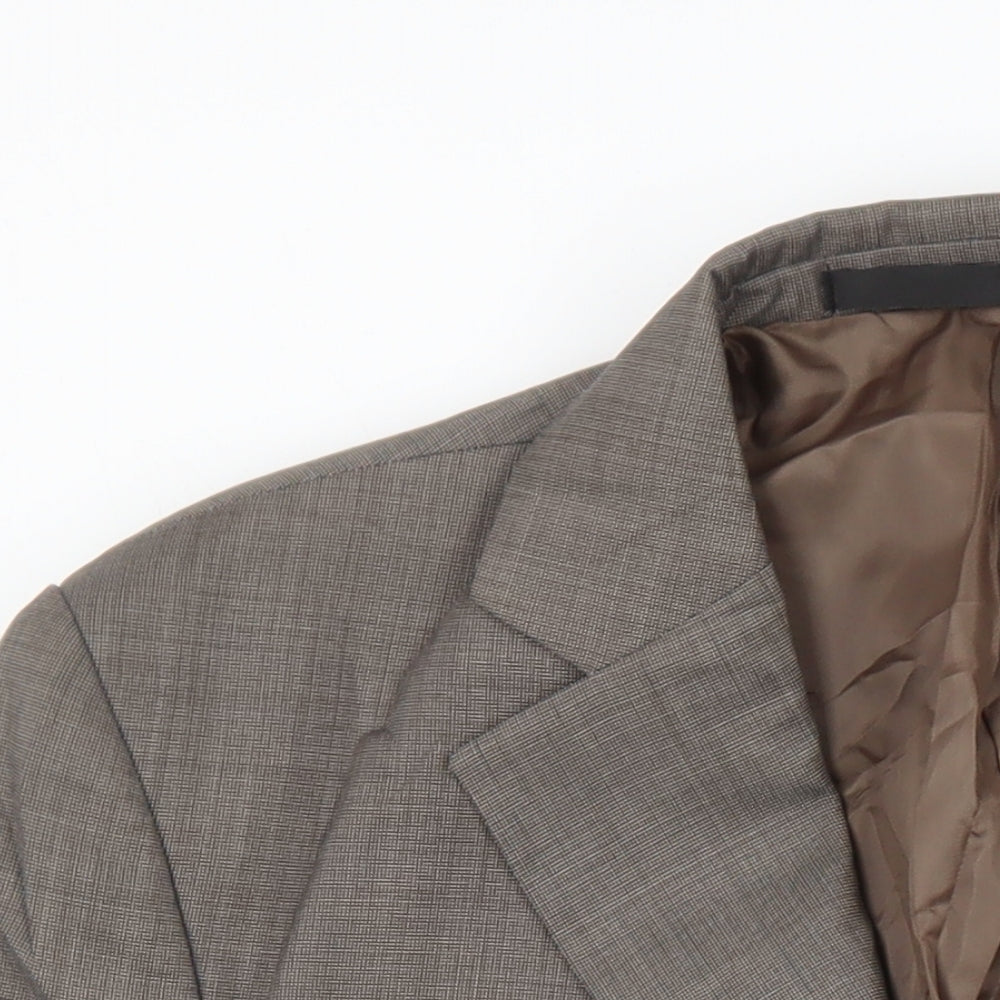 Mens UK Size 40 Marks and Spencer Regular Brown Suit Jacket