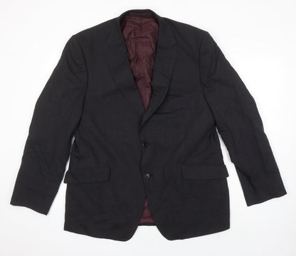 Mens UK Size 44 M&S Regular Black Suit Jacket