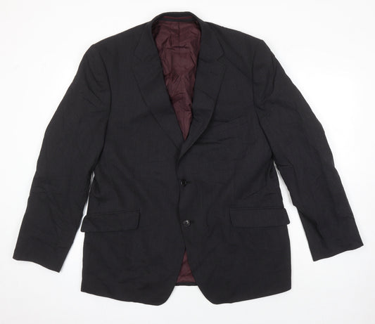 Mens UK Size 44 M&S Regular Black Suit Jacket