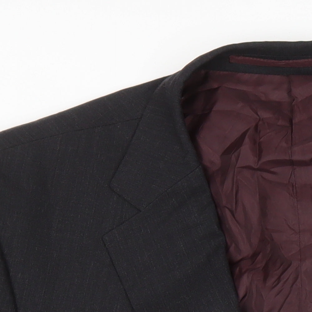 Mens UK Size 44 M&S Regular Black Suit Jacket