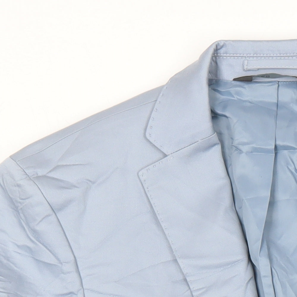 Mens UK Size 36 M&S Regular Blue Suit Jacket
