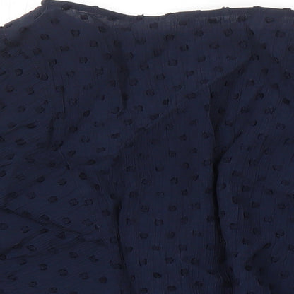 Womens UK Size XL Zara Blue Tunic Blouse