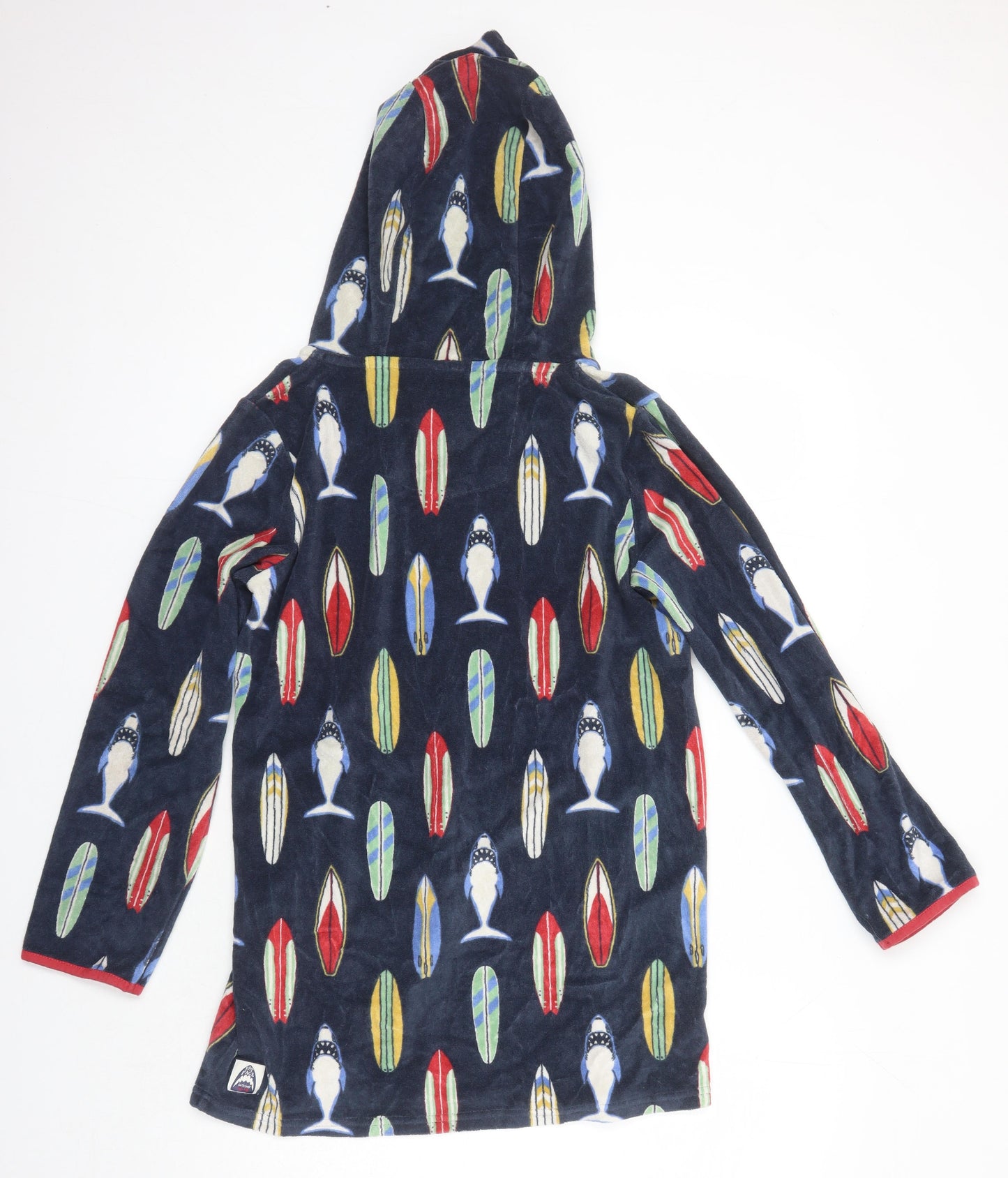 Fat Boys Multicoloured Geometric Cotton Gown Size 12-13 Years - Sharks