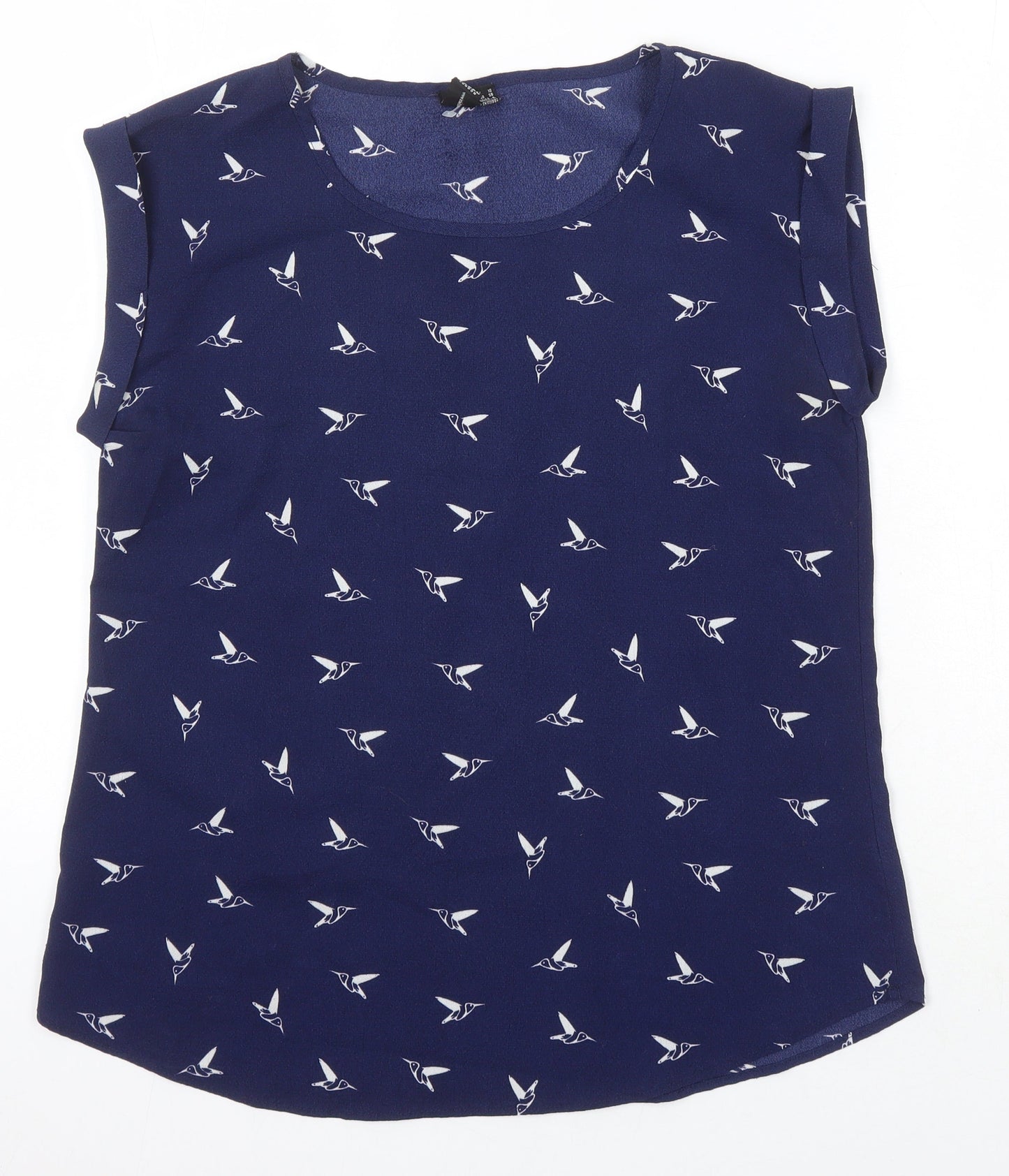 Womens UK Size 10 Izabel London Blue Tunic Blouse