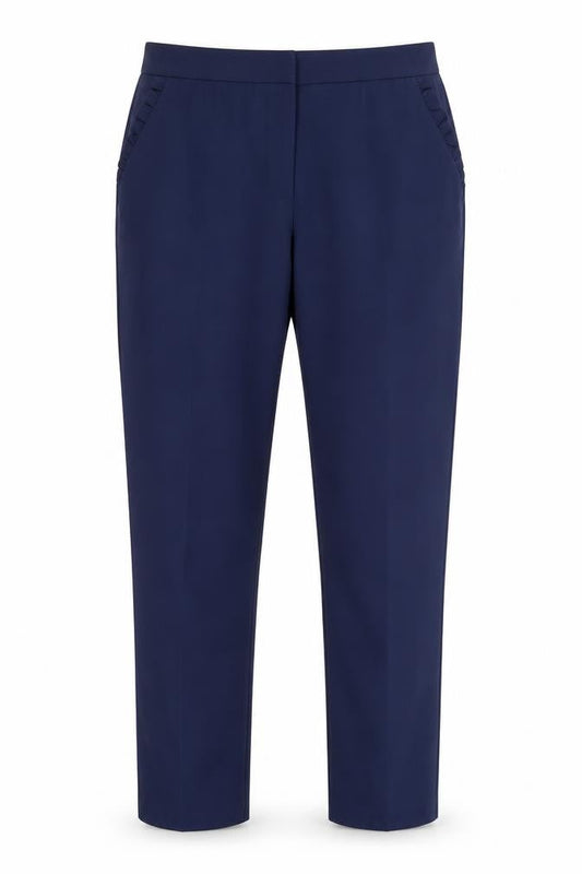 Womens UK Size 8 Oasis Regular Fit  Blue Trousers