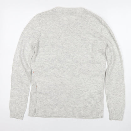 Womens UK Size M Oasis Grey Pullover Jumper