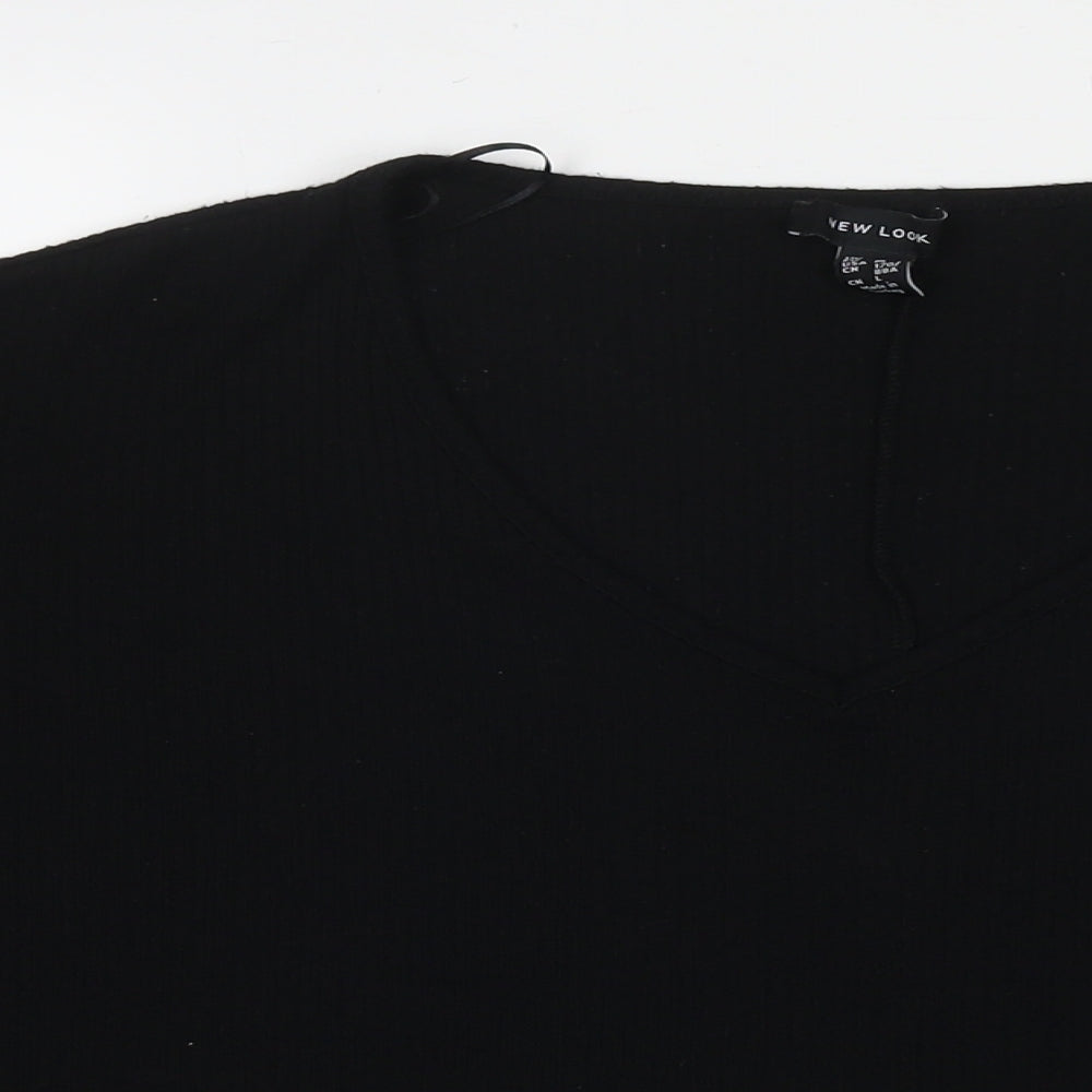 Womens UK Size M New Look Black Pullover Jumper
