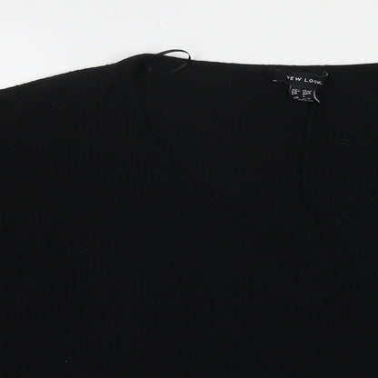 Womens UK Size M New Look Black Pullover Jumper