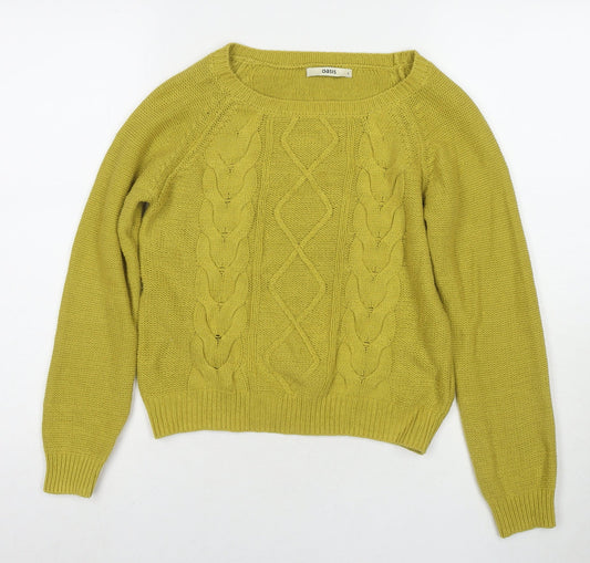 Womens UK Size S Oasis Green Pullover Jumper
