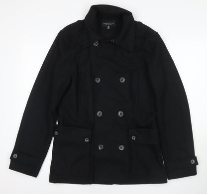Mens UK Size S Twenty One Black Overcoat