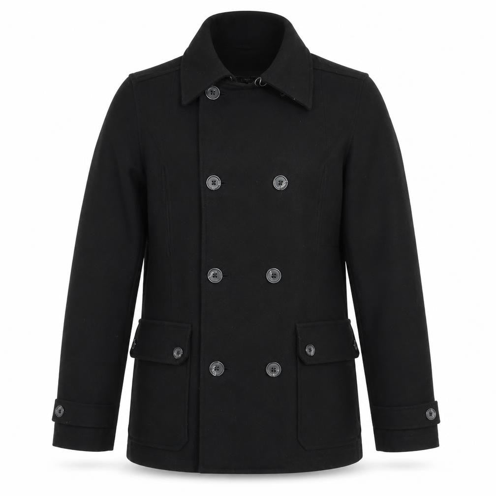 Mens UK Size S Twenty One Black Overcoat