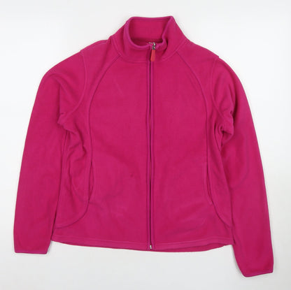 Marks and Spencer Womens Pink Jacket Size 12 Zip
