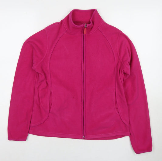 Marks and Spencer Womens Pink Jacket Size 12 Zip