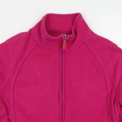 Marks and Spencer Womens Pink Jacket Size 12 Zip
