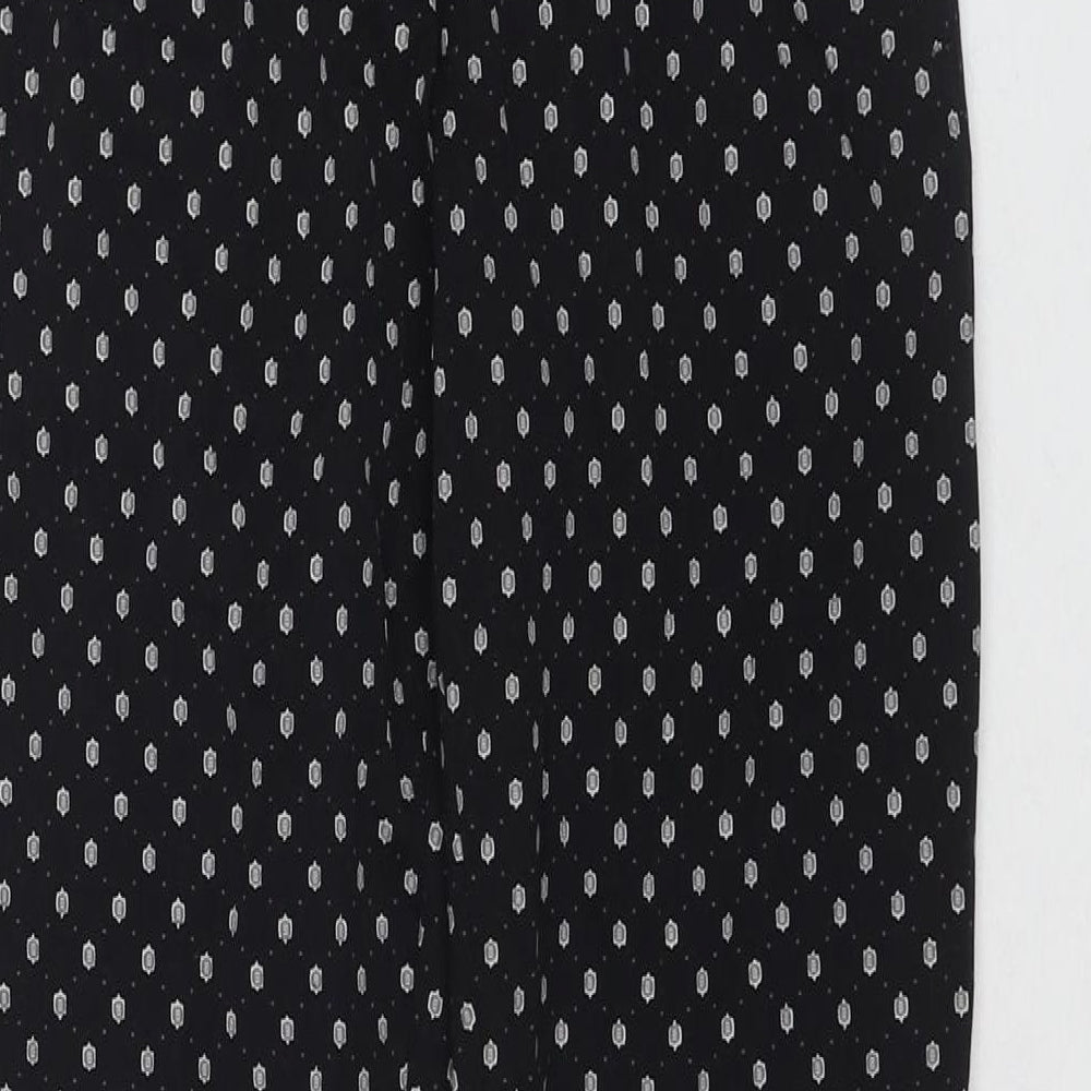 Womens UK Size 8 H&M Regular Fit  Black Trousers