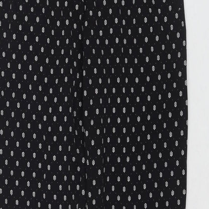 Womens UK Size 8 H&M Regular Fit  Black Trousers