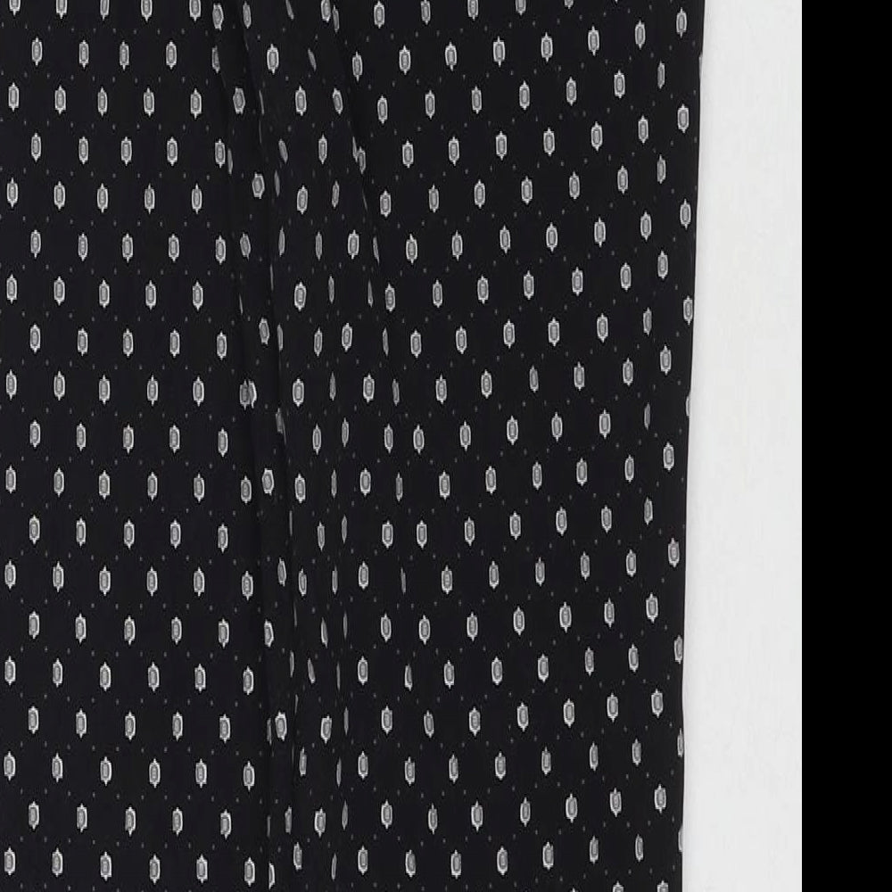 Womens UK Size 8 H&M Regular Fit  Black Trousers