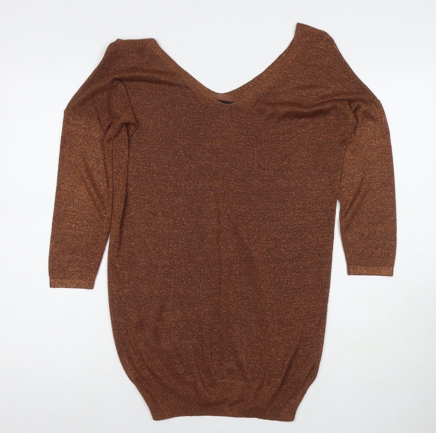 Womens UK Size 10 NEXT Brown Pullover Jumper