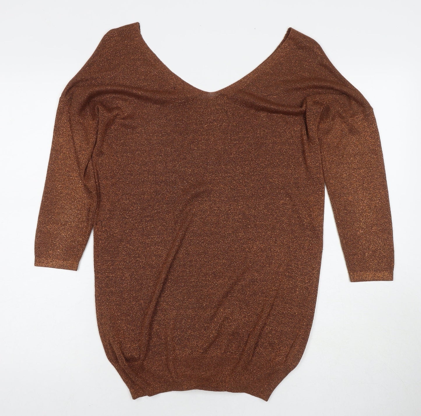 Womens UK Size 10 NEXT Brown Pullover Jumper