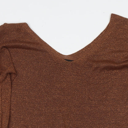 Womens UK Size 10 NEXT Brown Pullover Jumper