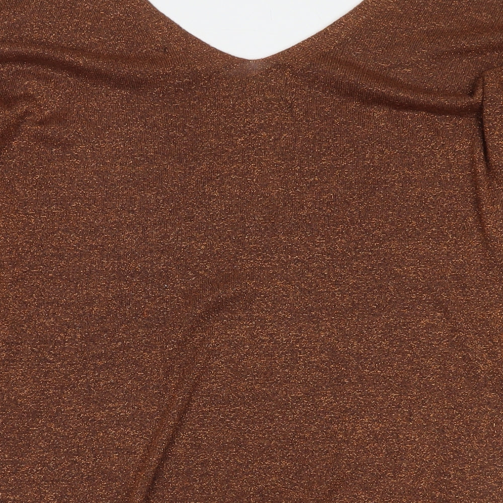 Womens UK Size 10 NEXT Brown Pullover Jumper