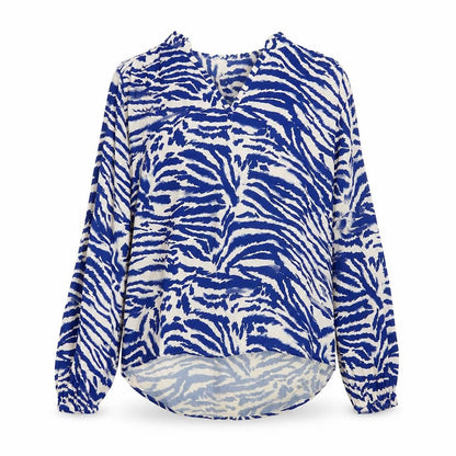 Womens UK Size 10 Marks and Spencer Blue Basic Blouse